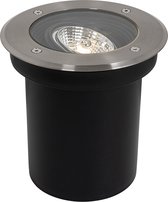 Qazqa Set Van 6 Moderne Buiten Grondspot Rvs Ip65 Verstelbaar - Delux