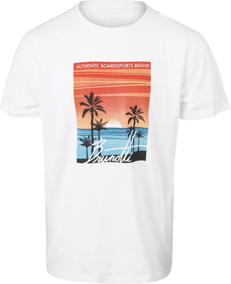 Brunotti Leeway Heren T-shirt – L Wit