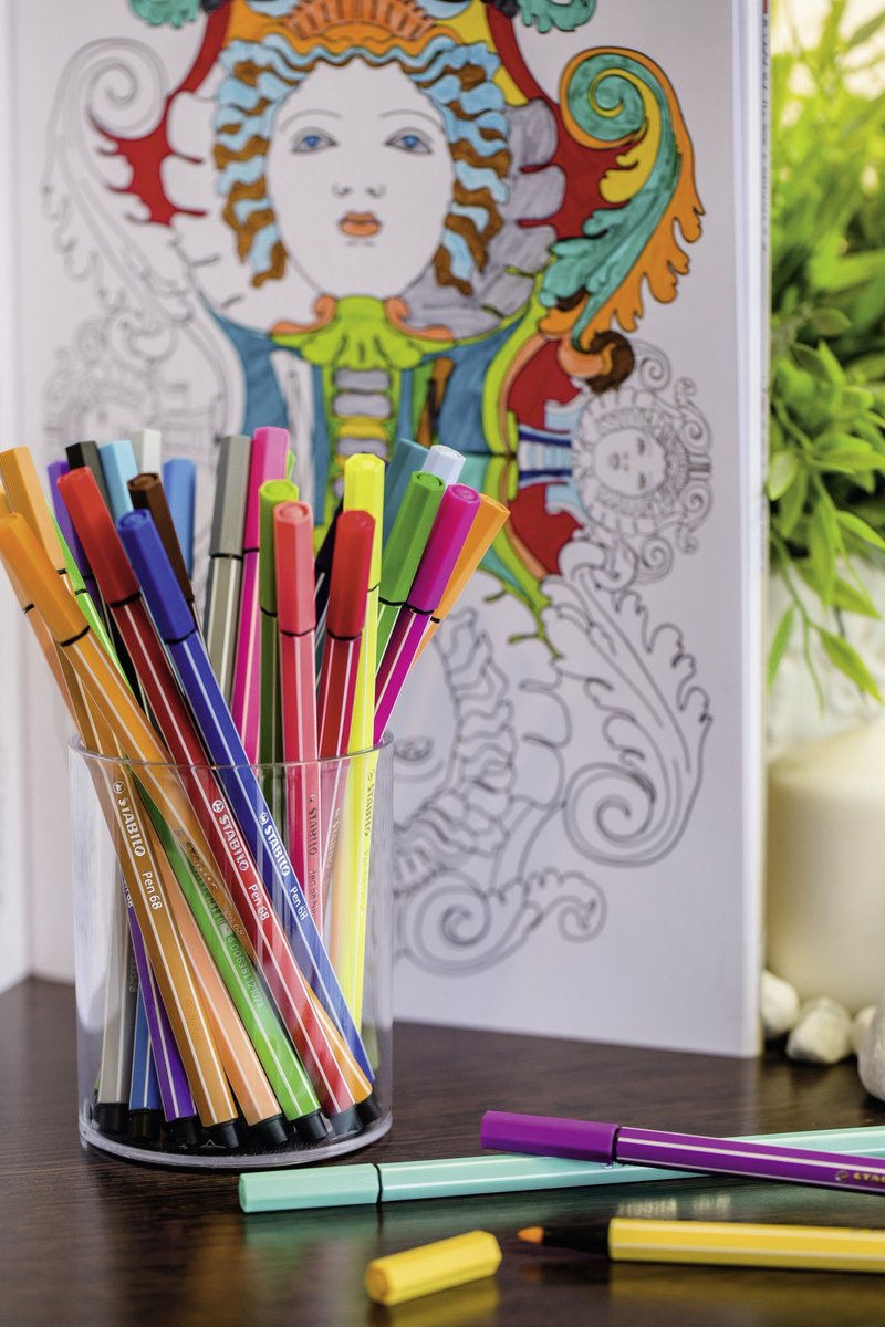 STABILO Pen 68 - Premium Viltstift - Rollerset - Set Met 30 Kleuren — afbeelding 10