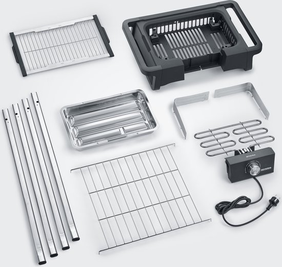 Severin PG 8124 STYLE Evo S Barbecue Grill met statief - eBBQ 2500W - 350gr.in 10min van Severin — afbeelding 4