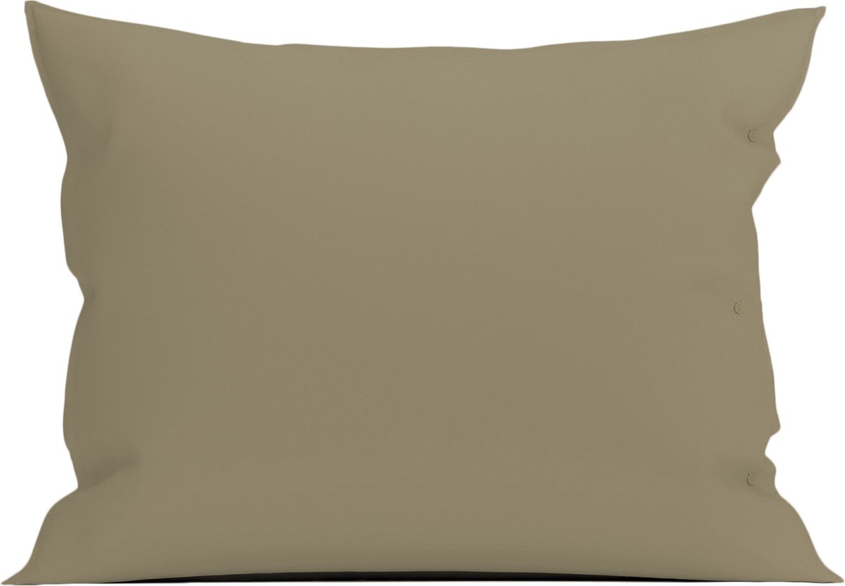 Yellow Kussensloop Percale - Kussenhoes van 60x70 cm - 1 stuk - 100% Katoen-Perkal - Natural