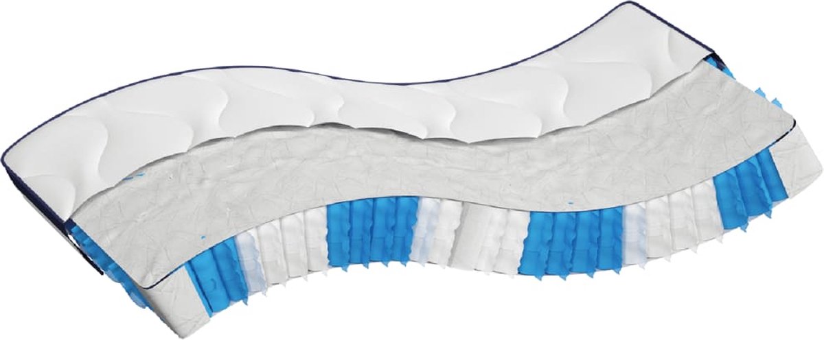 vidaXL - Pocketveringmatras - middelhard-hard - 140x200 - cm