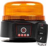AMiO Oranje LED Batterie Clignotant Éclairage de secours avec Télécommande et Aimant 36LED 12/24V Rechargeable