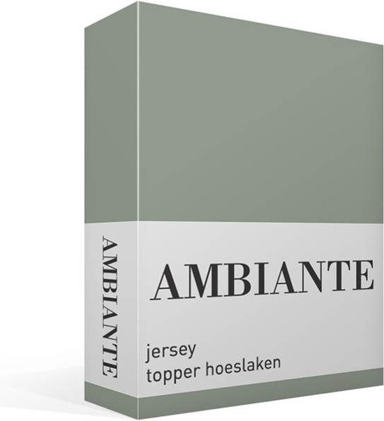 Verpakking van Ambiante jersey topper hoeslaken in groen