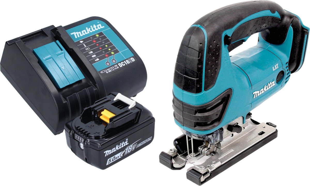 Makita DJV 180 ST1X accu-decoupeerzaag 18 V 135 mm + 1x accu 5,0 Ah + oplader