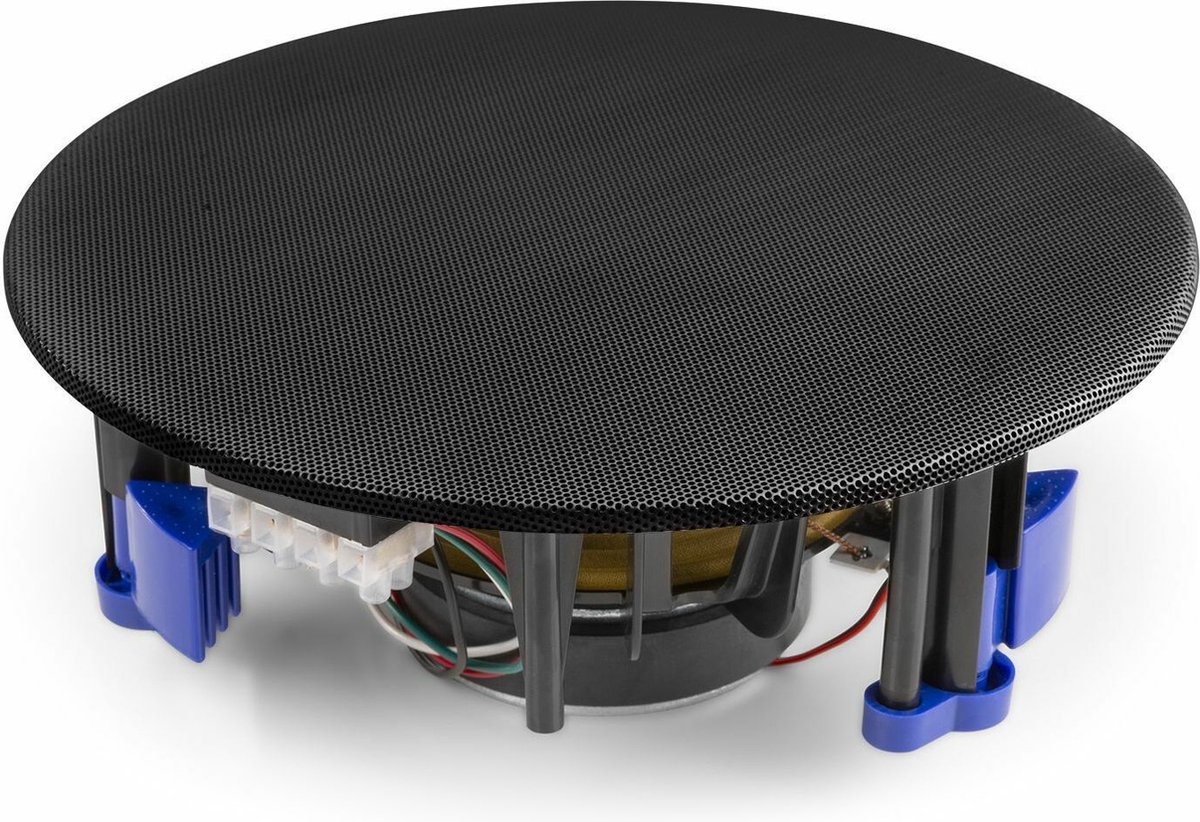 2-zone Bluetooth geluidsinstallatie van Power Dynamics - 12 zwarte plafondspeakers + 240W versterker thumbnail 4