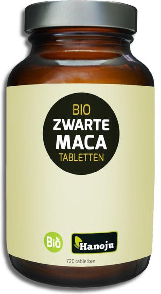 Hanoju Bio zwarte maca tabletten 720 Tabletten