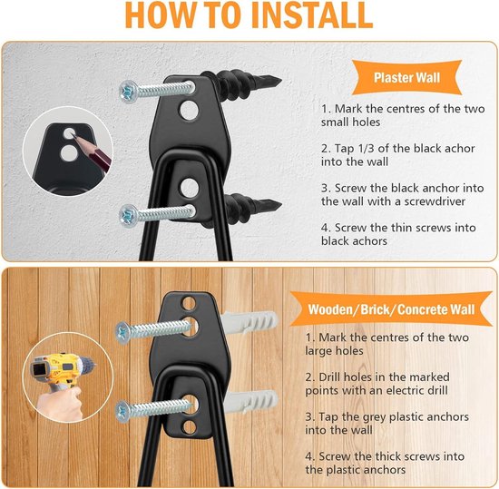 16 Pièces Crochets De Garage En Acier Résistant - Leroy Merlin