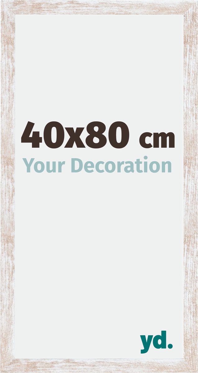 yd. Your Decoration - Fotolijst 40x80 cm - MDF - White Wash - Catania