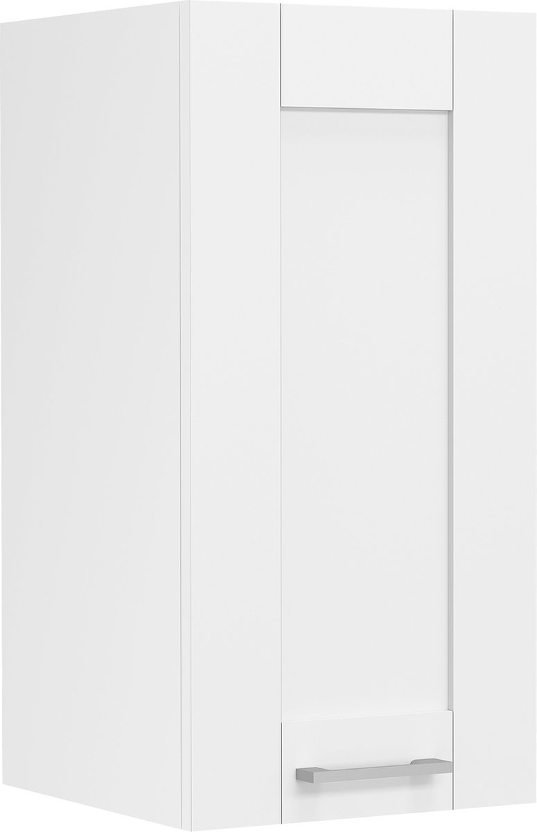 Vcm keukenkast breedte 30 cm houten deur wandkast keuken keukenmeubelen landhuis Colura wit