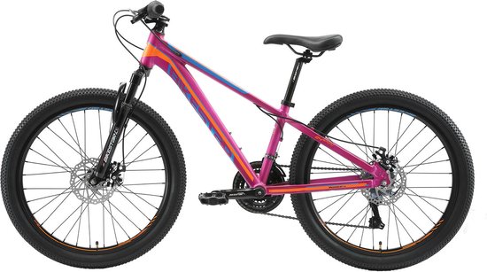 Bikestar MTB Sport 21speed 24inch paars/oranje