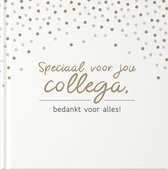 Fyllbooks - Afscheidsboek Collega - Invulboek - Afscheid Collega - Afscheidscadeau - Confetti - Geschikt voor: 62 Personen