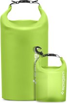 Aqua Shield Waterdichte Tas Set [20L+2L] Dry Bag Waterdichte Rugzak Pouch voor Strand Zwemmen Camping Varen Kajakken -Cactus Green