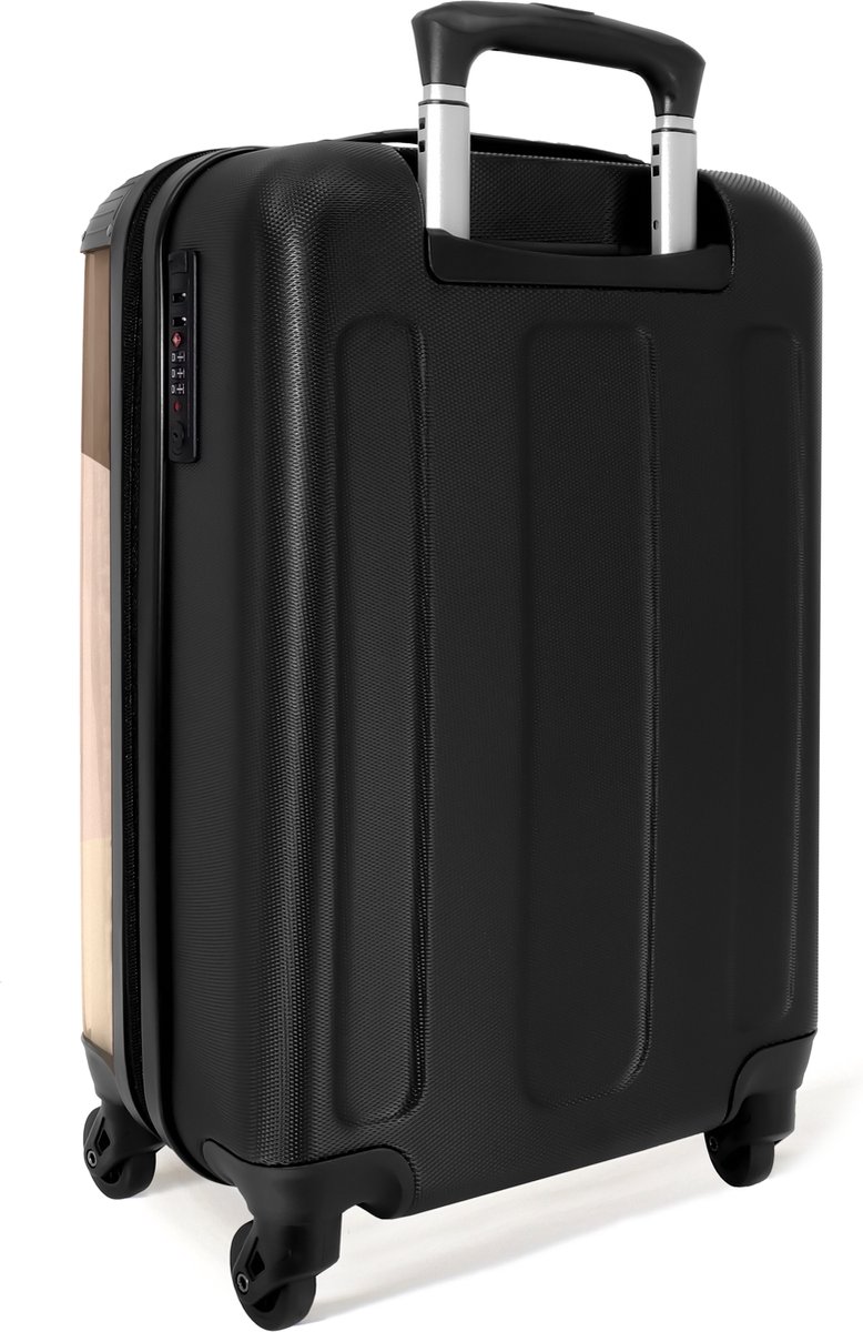 NoBoringSuitcases.com - Oranje koffer dames - Origineel cadeau voor vrouwen - Past binnen 55x40x20 cm / 55x35x25 cm - Trolley handbagage - Cabin size reisbagage - Valiezen met wieltjes volwassenen - Harde reiskoffer op wielen - Rolkoffer lichtgewicht – foto 3