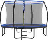 Rootz 366cm Trampoline - Garden Trampoline - Outdoor Trampoline - Galvanized Steel Frame - Safety Net - EPE Foam - 366cm x 90cm x 150kg