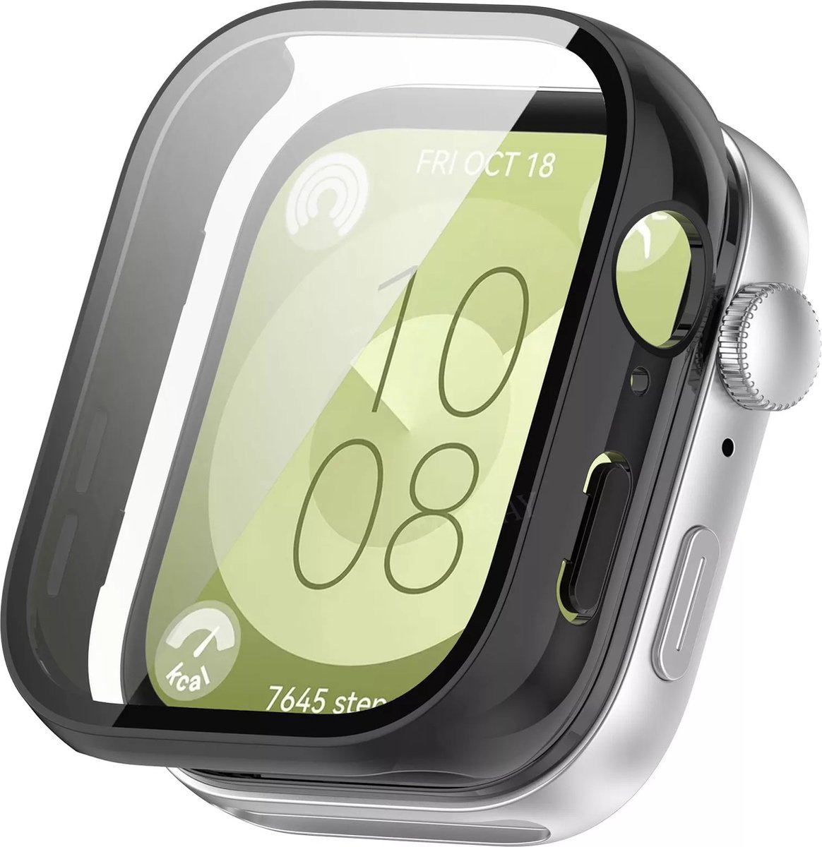 Strap-it Hard case hoesje met screen protector - geschikt voor Huawei Watch Fit 3 (zwart)