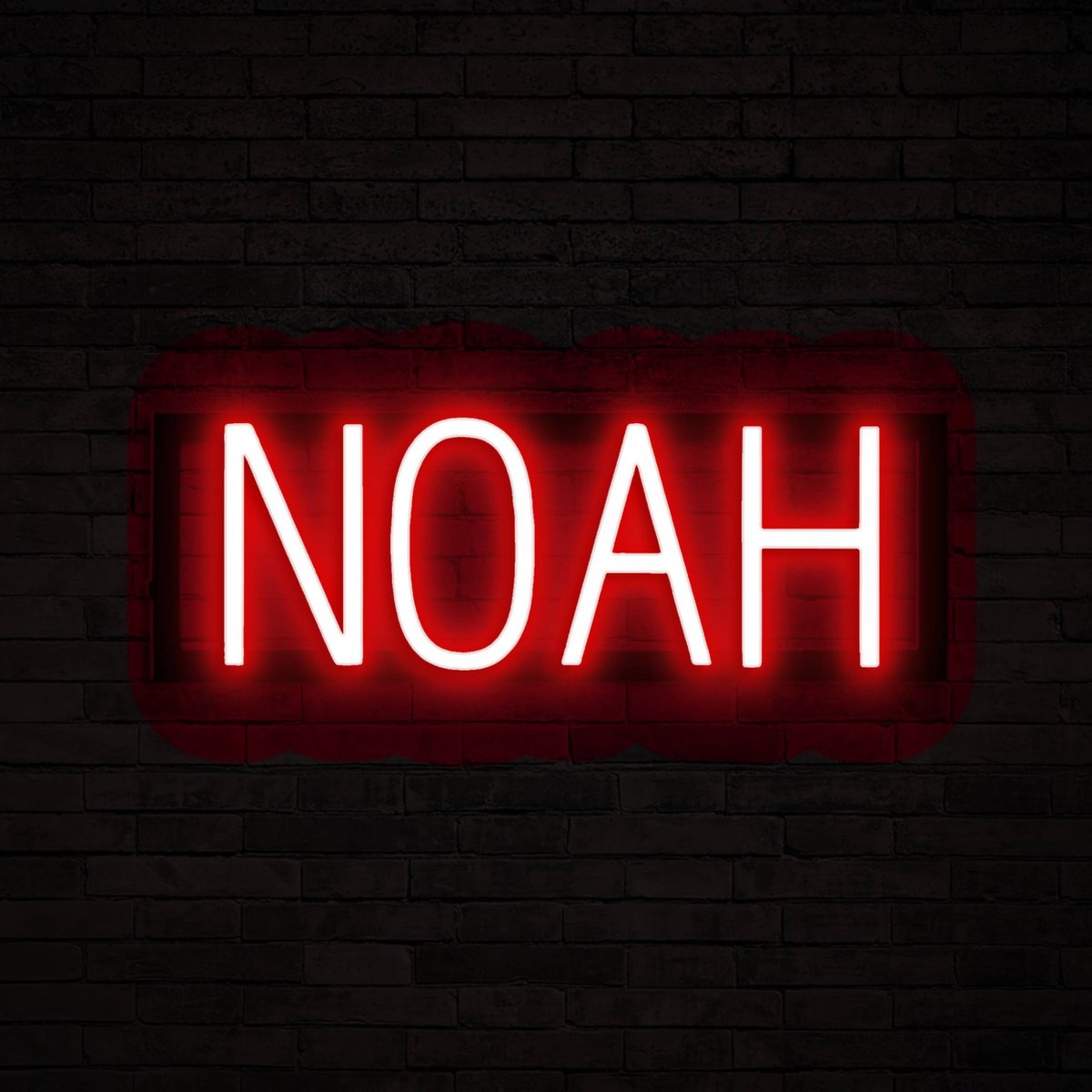 NOAH - Neon LED Lamp Kinderkamer | SpellBrite | 45 x 16 cm | 6 Dimstanden & 8 Lichtanimati
