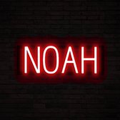 NOAH - Neon LED Lamp Kinderkamer | SpellBrite | 45 x 16 cm | 6 Dimstanden & 8 Lichtanimaties | Naamlamp Wandlamp Neon Verlichting