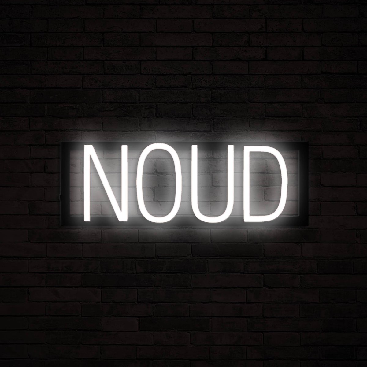 NOUD - Neon LED Lamp Kinderkamer | SpellBrite | 44,09 x 16 cm | 6 Dimstanden & 8 Lichtanim