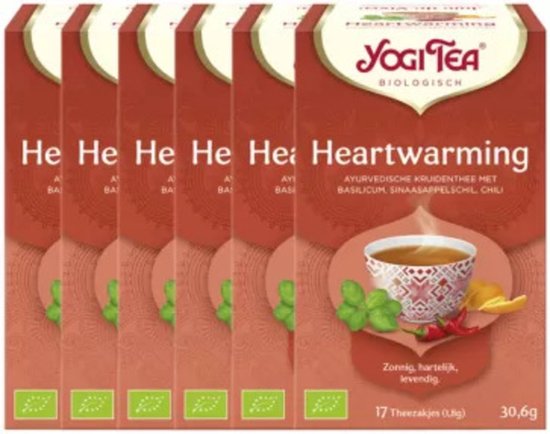 Yogi Tea Heartwarming - tray: 6 stuks