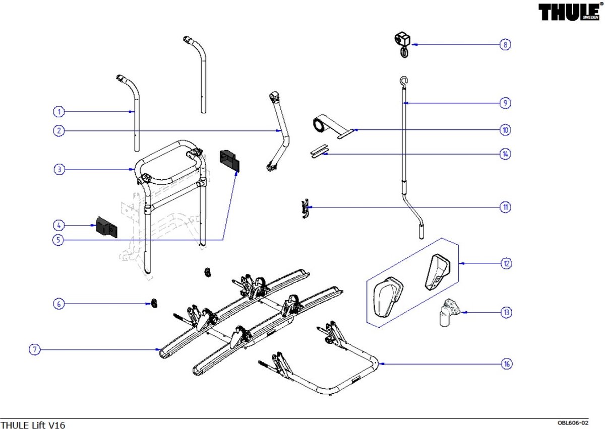 Thule Lift V16 Ophangbeugel