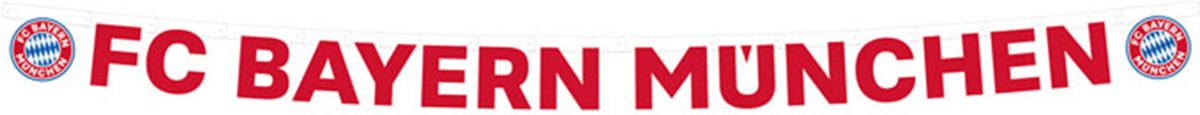 RIETHMULLER - FC Bayern München kartonnen banner 180 x 11 cm