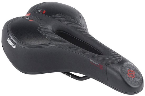 WITTKOP Comfortabel traagschuim fietszadelkussen I Fietszadelhoes voor dames en heren met ergonomisch 3-zone ontwerp