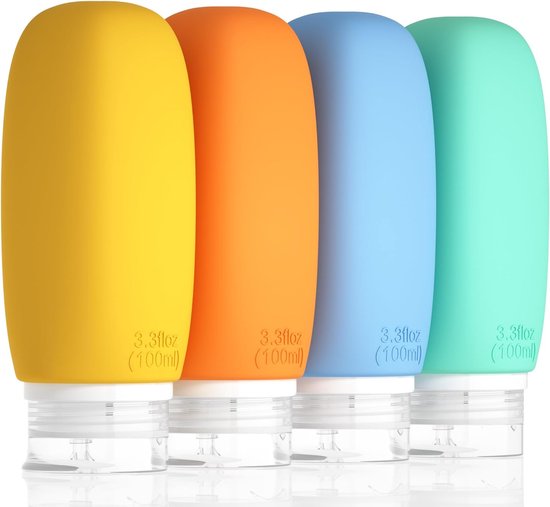 Siliconen fles Zachte siliconen reisfles voor shampoo- en body wash-accessoires (16 stuks/wit pakket) kopen vanaf een prijs van 7.73