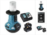 Makita DML 810 RT Oplaadbare LED schijnwerper 18 / 36 V ( 2 x 18 V ) 5500 lm IP54 + 2x oplaadbare batterij 5.0 Ah + lader