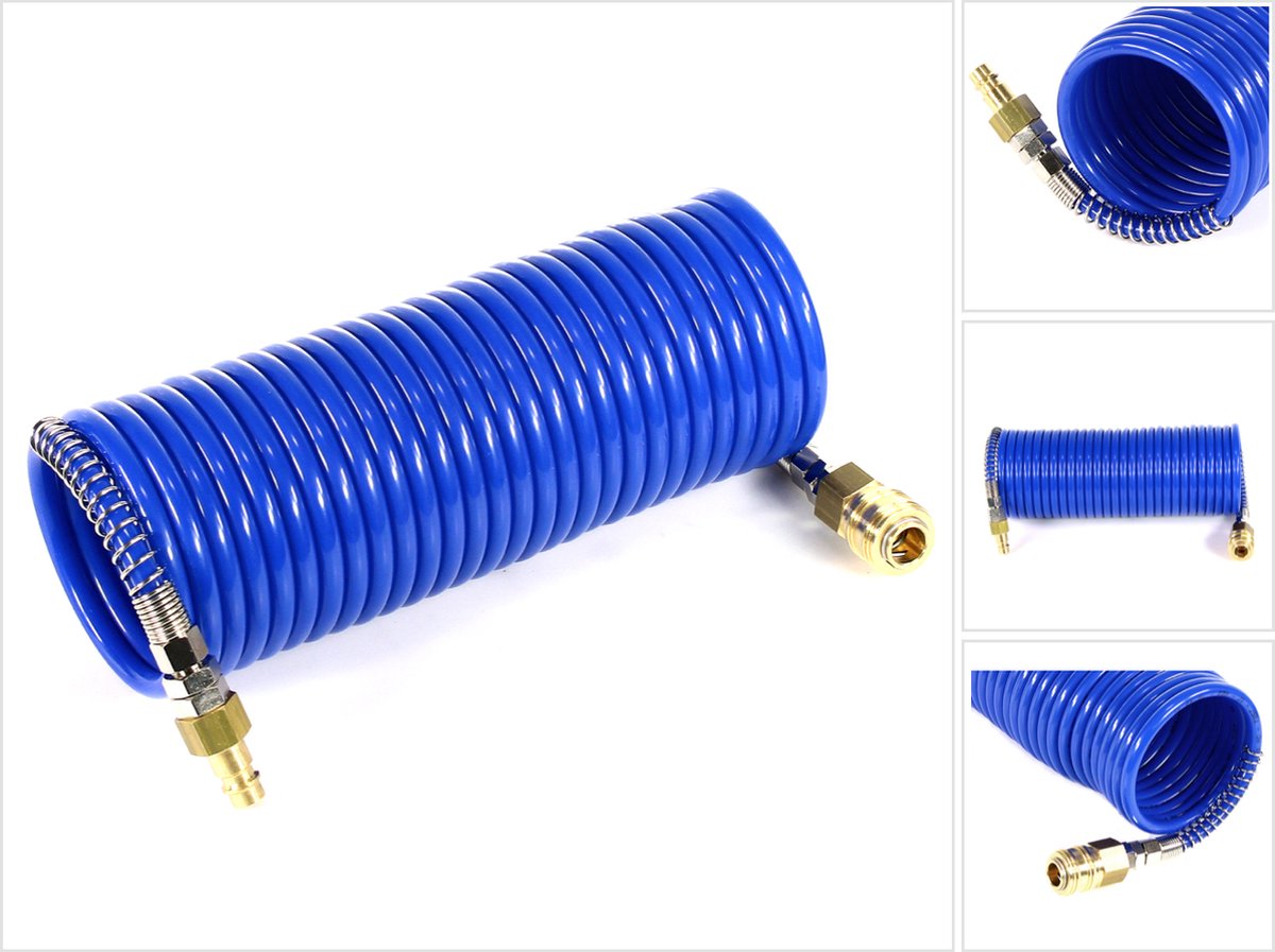 Prebena spiraalslang 6x9 mm 7,5 m met koppeling R 1/4 en steeknippel NW 7,2 ( Z160.11 )