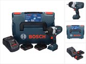 Bosch GDS 18V-1000 C Professionele accu-slagmoersleutel 18 V 1000 Nm BITURBO Brushless + 2x ProCORE oplaadbare accu 4.0 Ah + lader + GCY 42 Bluetooth module + L-Boxx