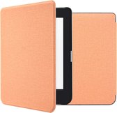 iMoshion Ereader Cover / Hoesje Geschikt voor Tolino Page 2 - iMoshion Canvas Sleepcover Bookcase zonder stand - Oranje / Peach