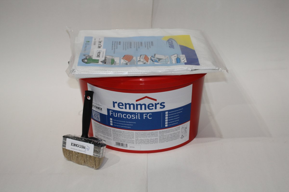 Gevelimpregneer 5 liter FC complete set inclusief afdekzeil en blokkwast