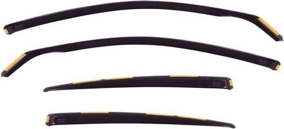 Zijwindschermen donker getint tbv BMW 3-serie E46 4-deurs SEDAN bj VANAF 1998 set a 4 stuks tbv voor & achterramen
