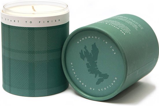 Geurkaars Mirte en Munt (Bog Myrtle & Fresh Mint) Large - 45 uur - Sojawas - Isle of Skye Candle