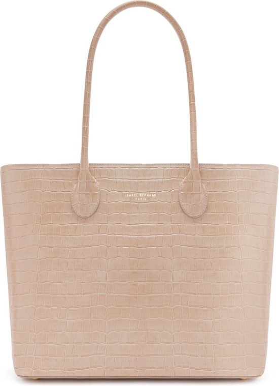 Isabel Bernard Honoré Dames Shopper Leer - Beige