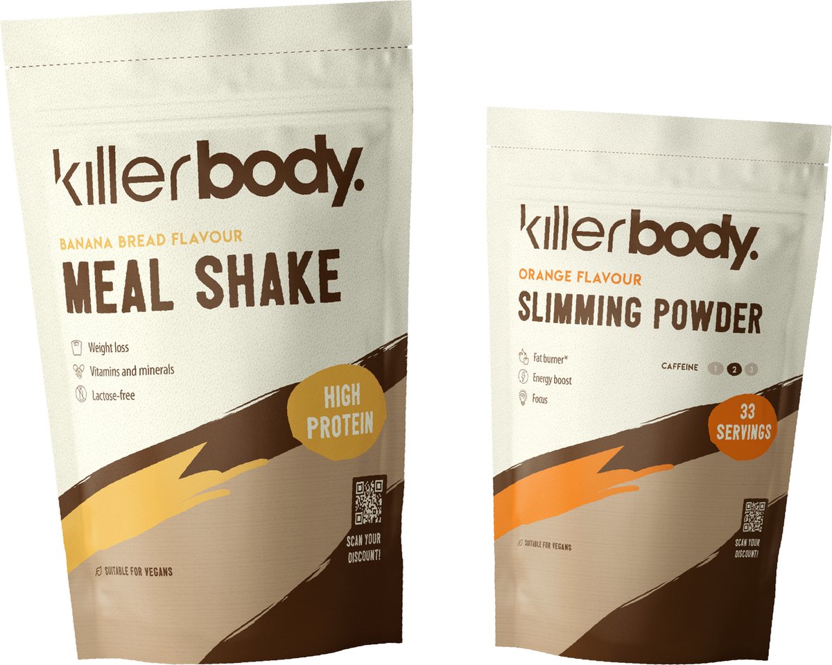 Goedkoopste Killerbody Dieetpakket - Banana Bread & Orange