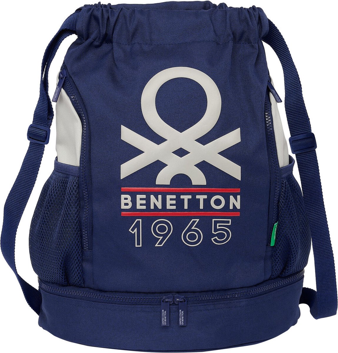 Kinderrugzak Benetton Varsity Grijs Marineblauw 35 x 40 x 1 cm