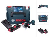 Bosch GWX 18V-7 Professionele accu haakse slijper 18 V 125 mm Brushless X-LOCK + 2x ProCORE accu 4.0 Ah + lader + L-Boxx