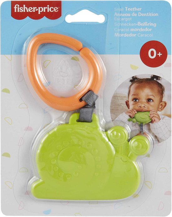Fisher-price animal teether - bijtring slak - Fisherprice - blauw - kraamcadeau van Fisher Price — afbeelding 4