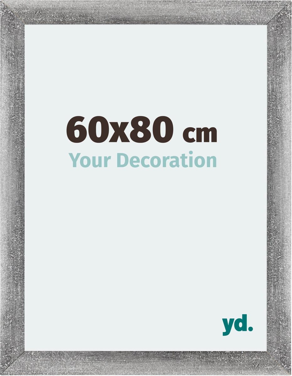 yd. Your Decoration - Fotolijst 60x80 cm - MDF - Grijs Geveegd - Mura