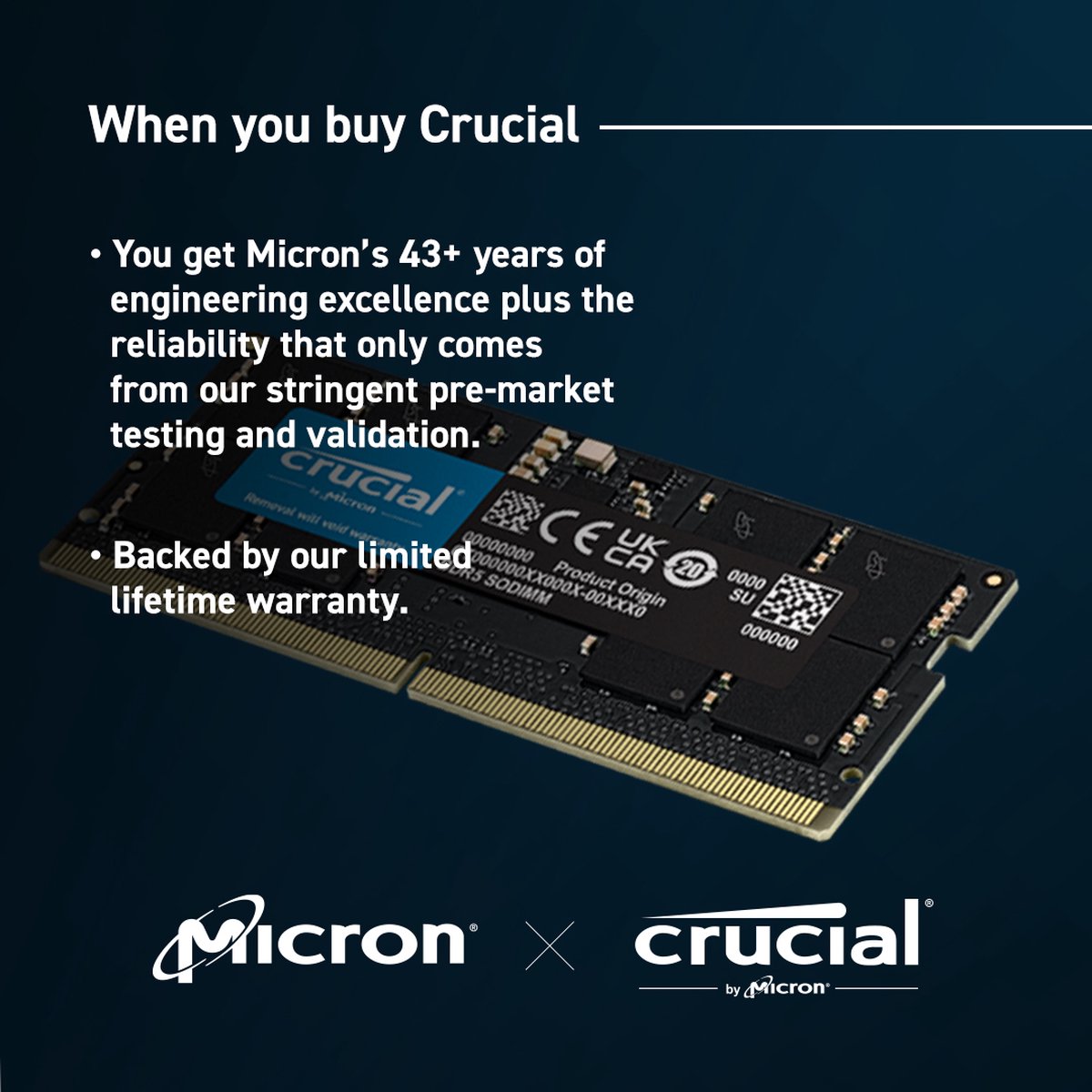Crucial CT2K32G56C46S5 DDR5-5600 32GB×2 Crucial CT2K32G56C46S5 - 64GB DDR5 SODIMM Laptopgeheugen - 5600MHz
