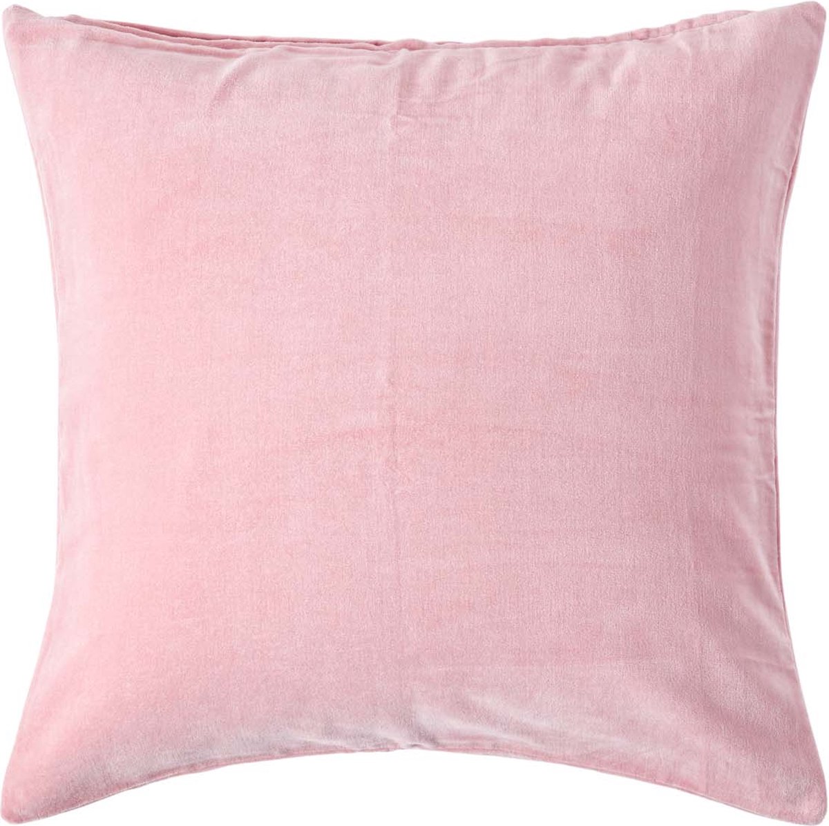 Homescapes Roze Fluwelen Kussenhoes 40 x 40 cm