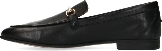 Manfield - Femme - Mocassins en cuir noir - Taille 40
