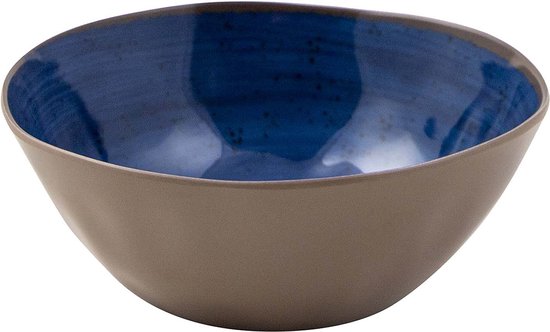 Bo-Camp - Kom - Halo - 4 Stuks - Melamine - Blauw