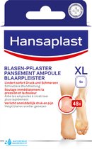 Hansaplast Blaren Pleisters - Blaar Pleister - Anti Blaren - Waterproof Pleisters - hydrocolloid pleister - Eilandpleister - Groot XL - 5 Stuks