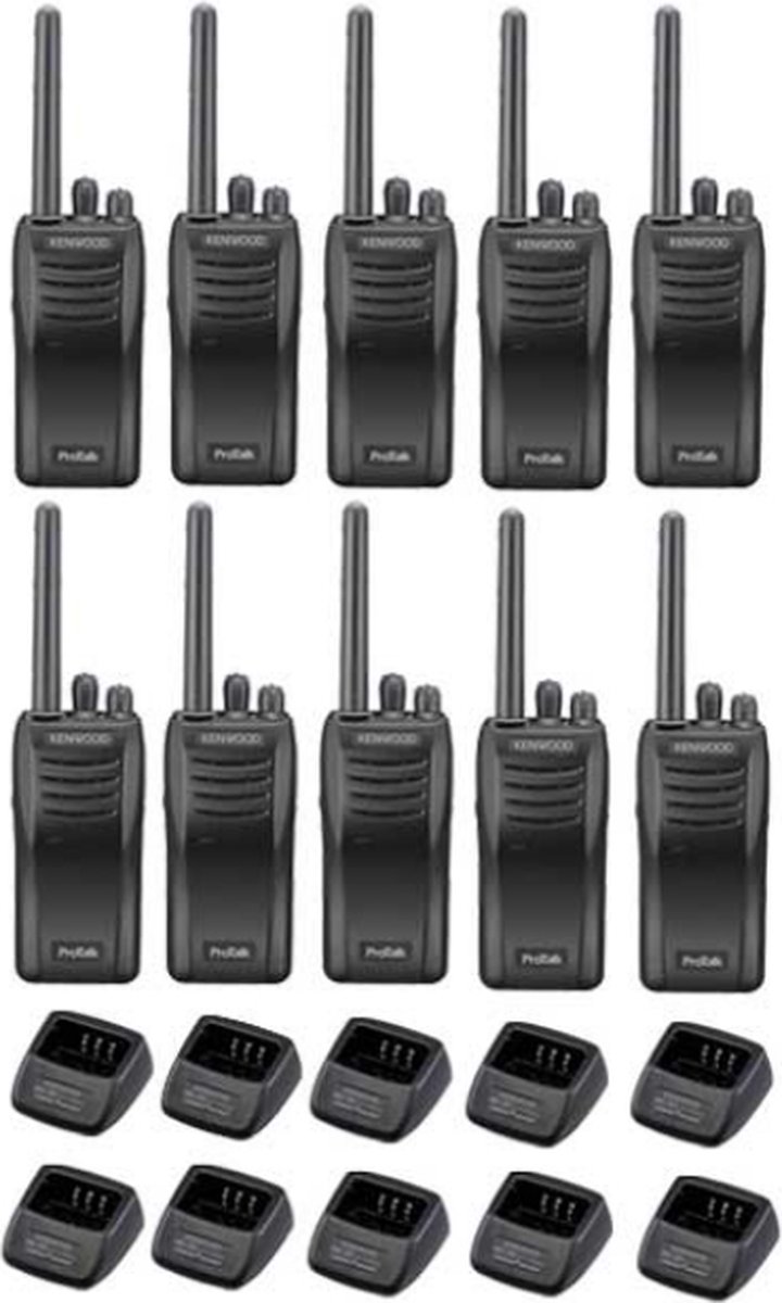 Set van 12 stuks Kenwood TK-3501 PMR446 met tafelladers