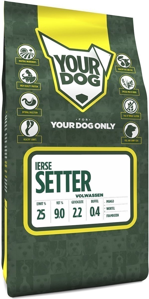 Yourdog Yourdog Ierse setter Rasspecifiek Adult Hondenvoer 6kg | Hondenbrokken