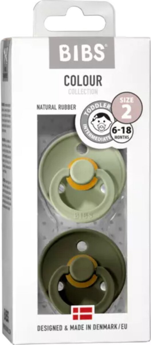 bibs Fopspeen 2 boy green van BIBS — afbeelding 3