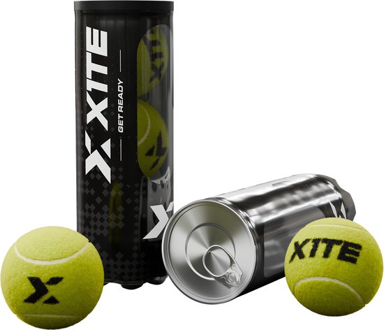 X1TE - Padelballen Set van 1/ 3 Stuks (Geel, Wol, Acryl, 426 Gram) Consistente Stuit, Perfecte Druk en Veelzijdigheid voor Elk Speelniveau en Ondergrond